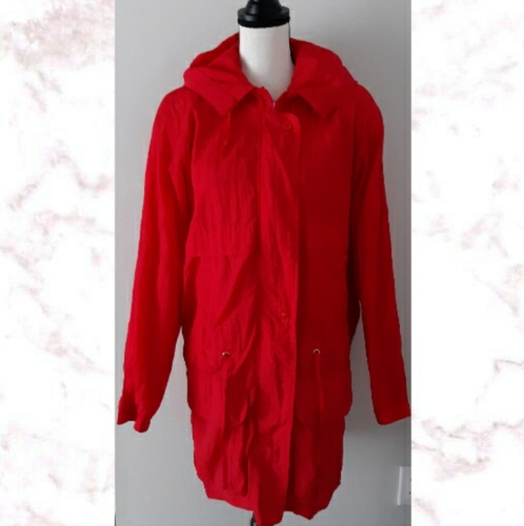 VTG Nylon Drawstring Jacket Medium - Picture 3 of 5